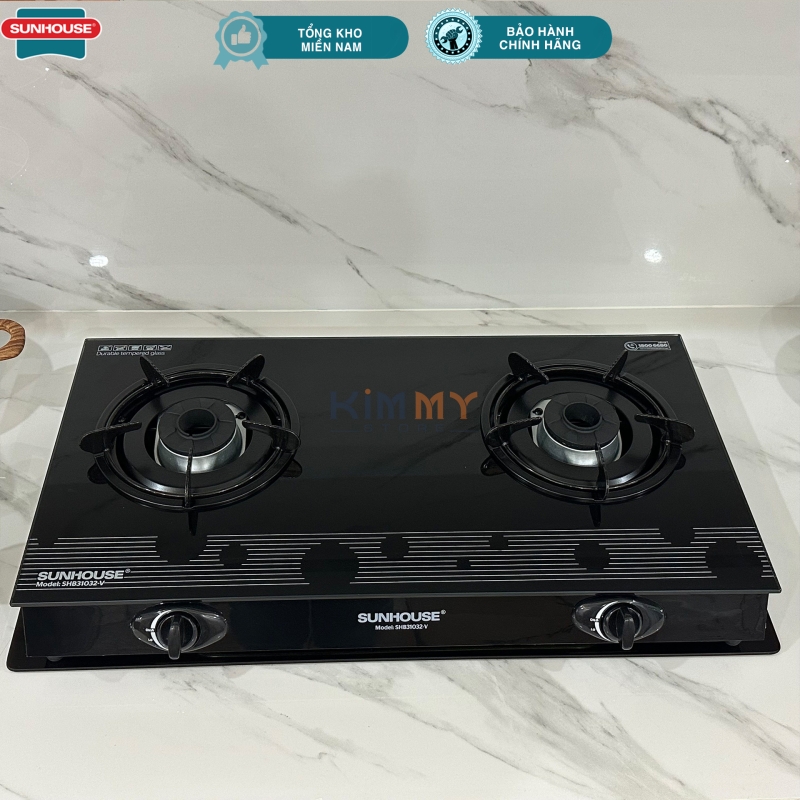 Bếp gas đôi dương kính Sunhouse SHB-31032V